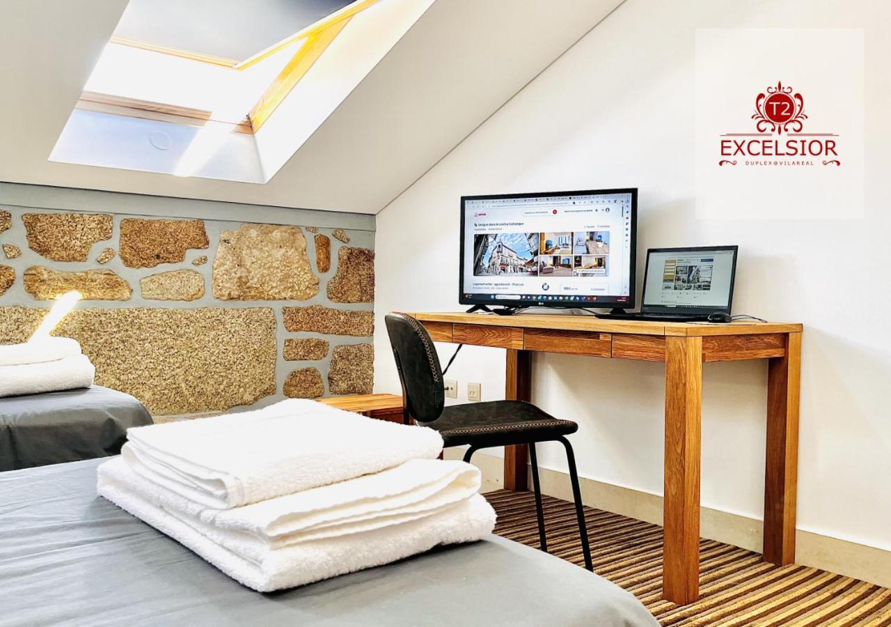 T2 Duplex - Exclusivo No Centro Historico Apartman Vila Real Kültér fotó
